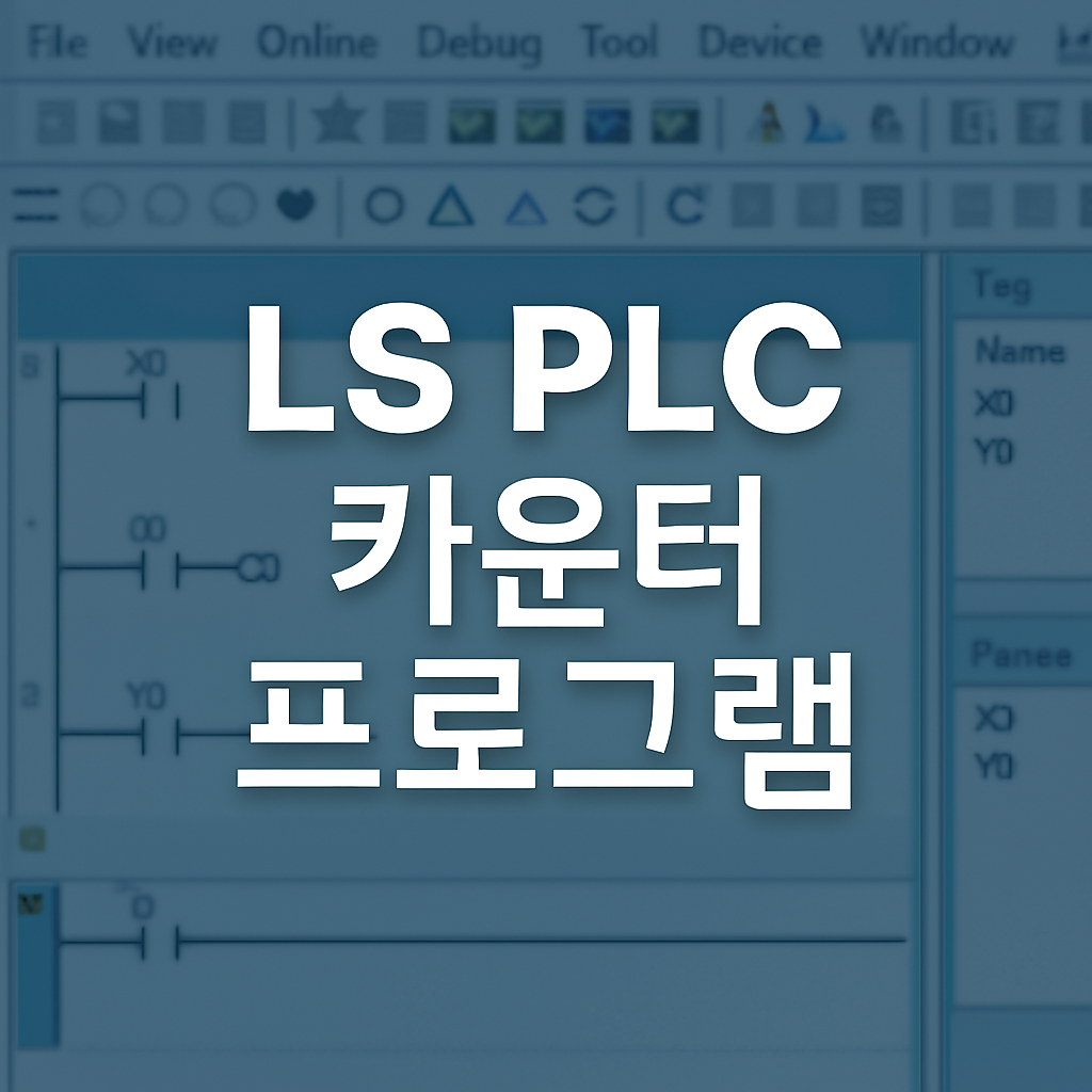 LS PLC 카운터 프로그램
