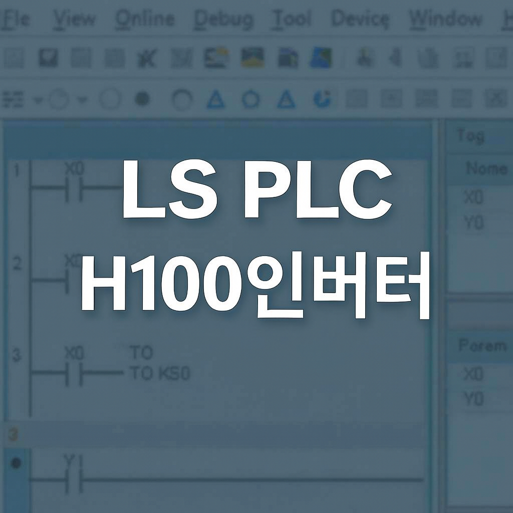LS PLC H100인버터