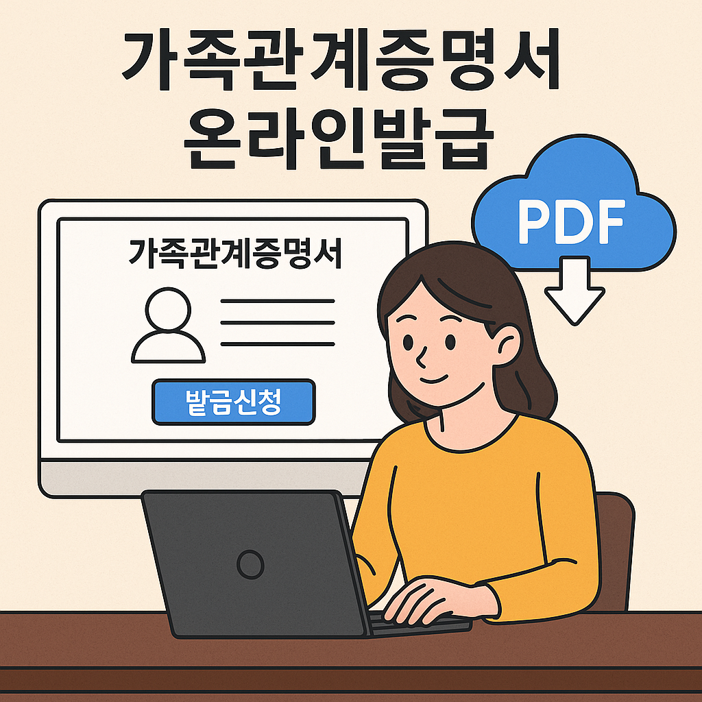 가족관계증명서 온라인발급