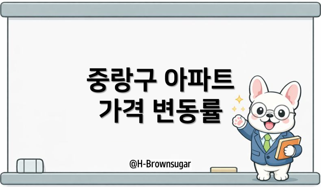 서울 중랑구 매매가격 변동률